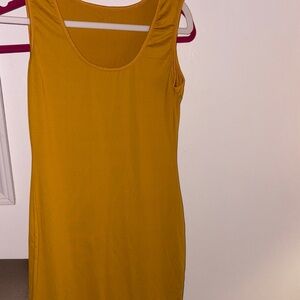 Mustard Yellow Sleeveless Dress